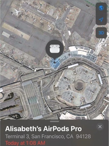 Женщина забыла свои AirPods в самолете. Она отследила их до дома работника аэропорта.