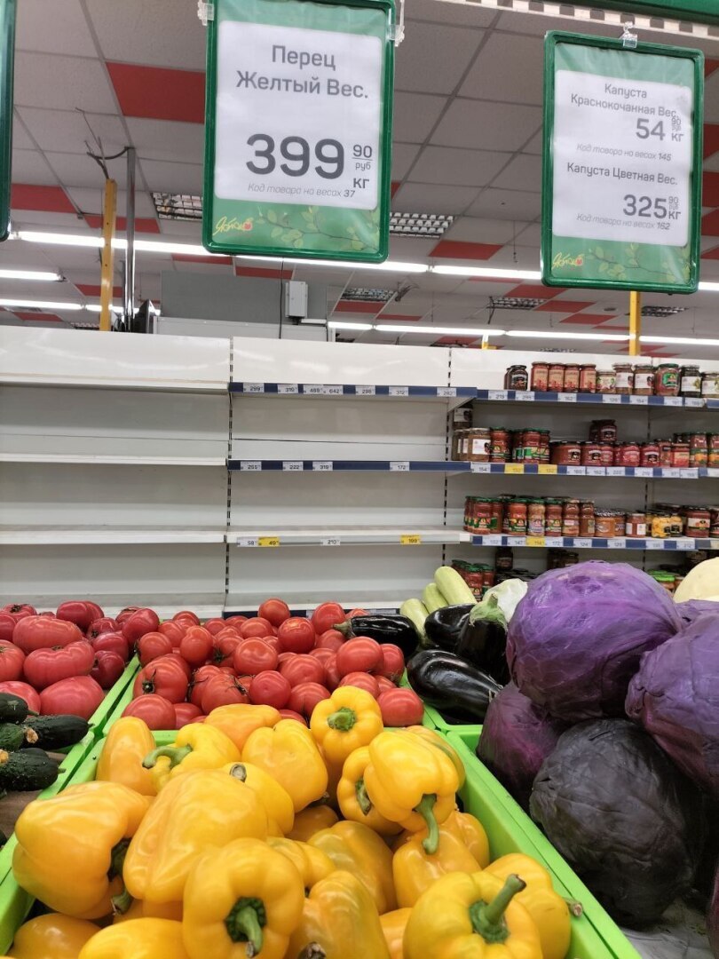 Цены шокируют. Показываю фото с ценниками из магазина в Крыму