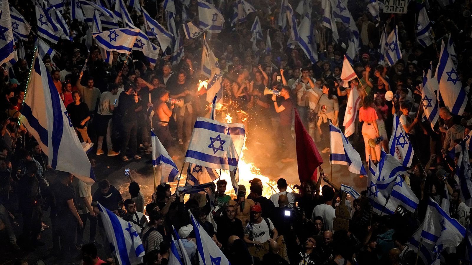 разгон демонстрации в израиле
