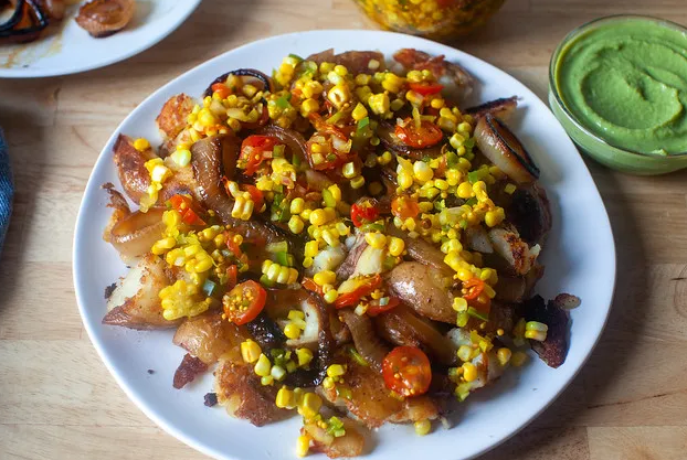 Картофельное пюре со сладкой кукурузой