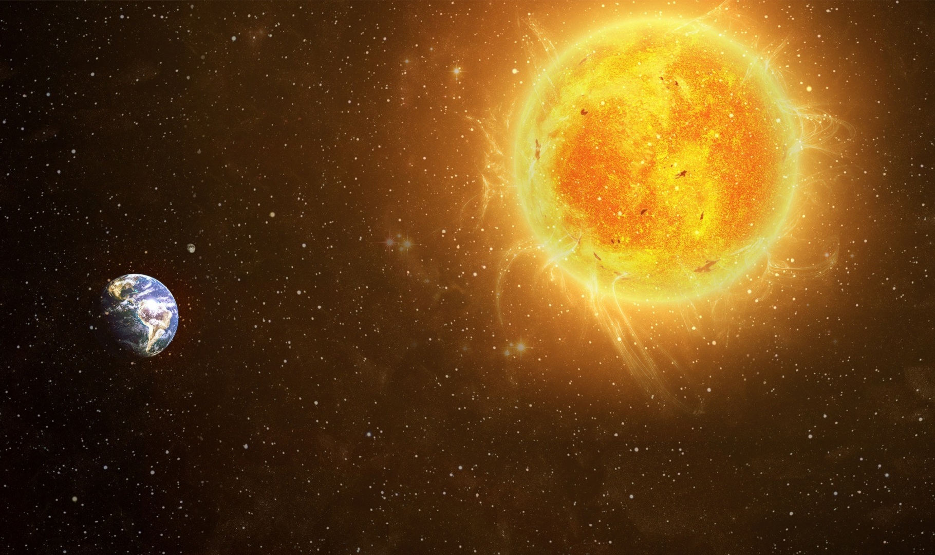 Какое расстояние до Солнца?