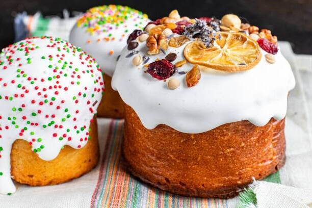 Кулич под микроскопом.