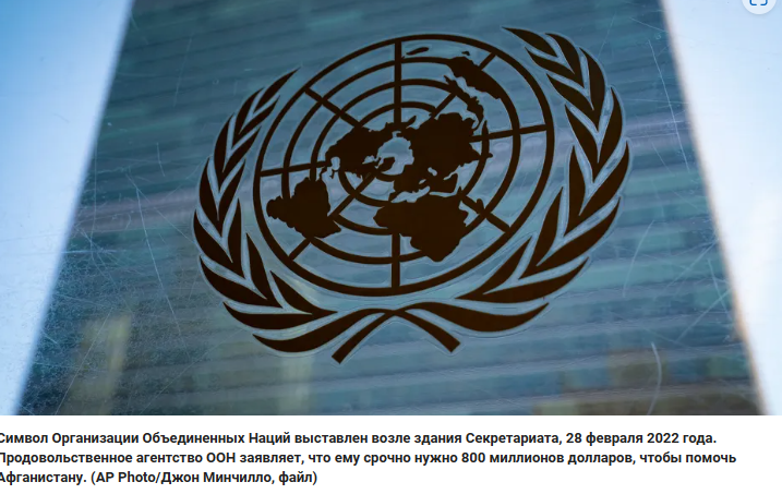 Продовольственное агентство ООН заявляет о срочной потребности в 0 млн на ближайшие 6 месяцев для оказания помощи Афганистану