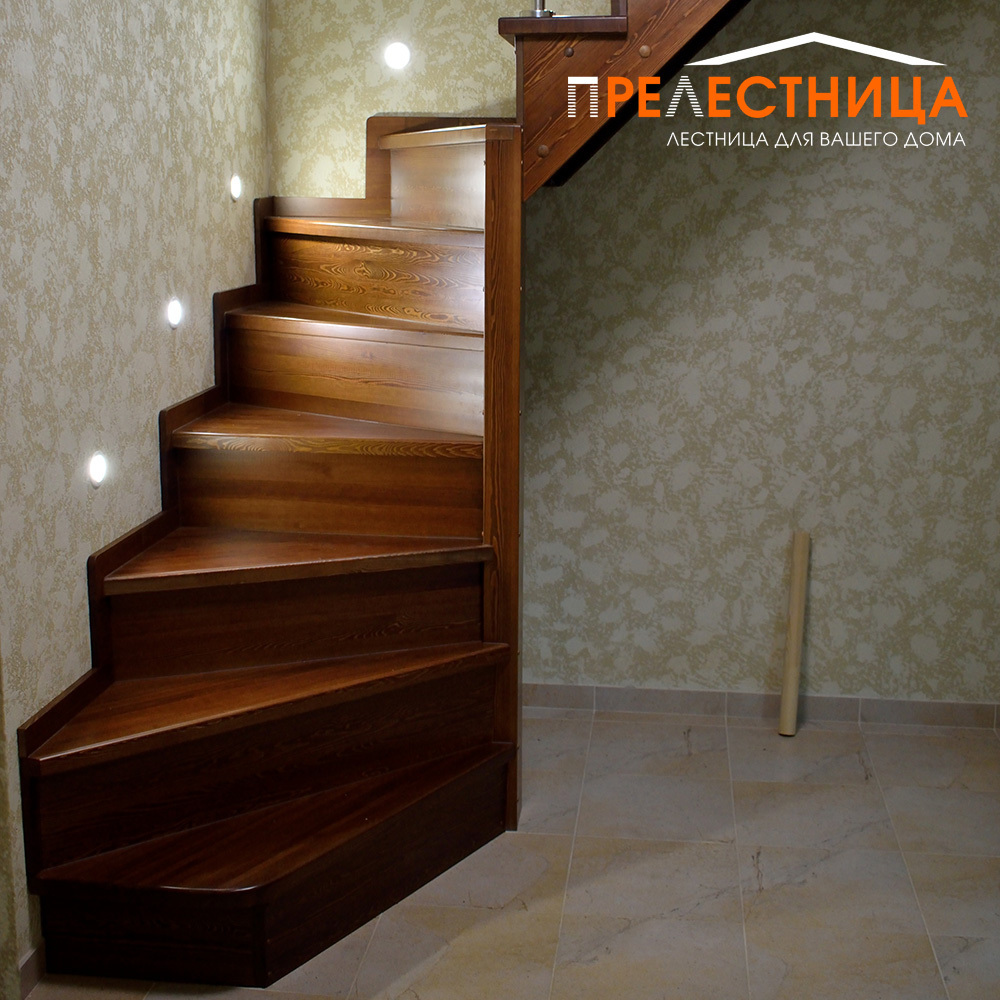 Варианты освещения лестницы