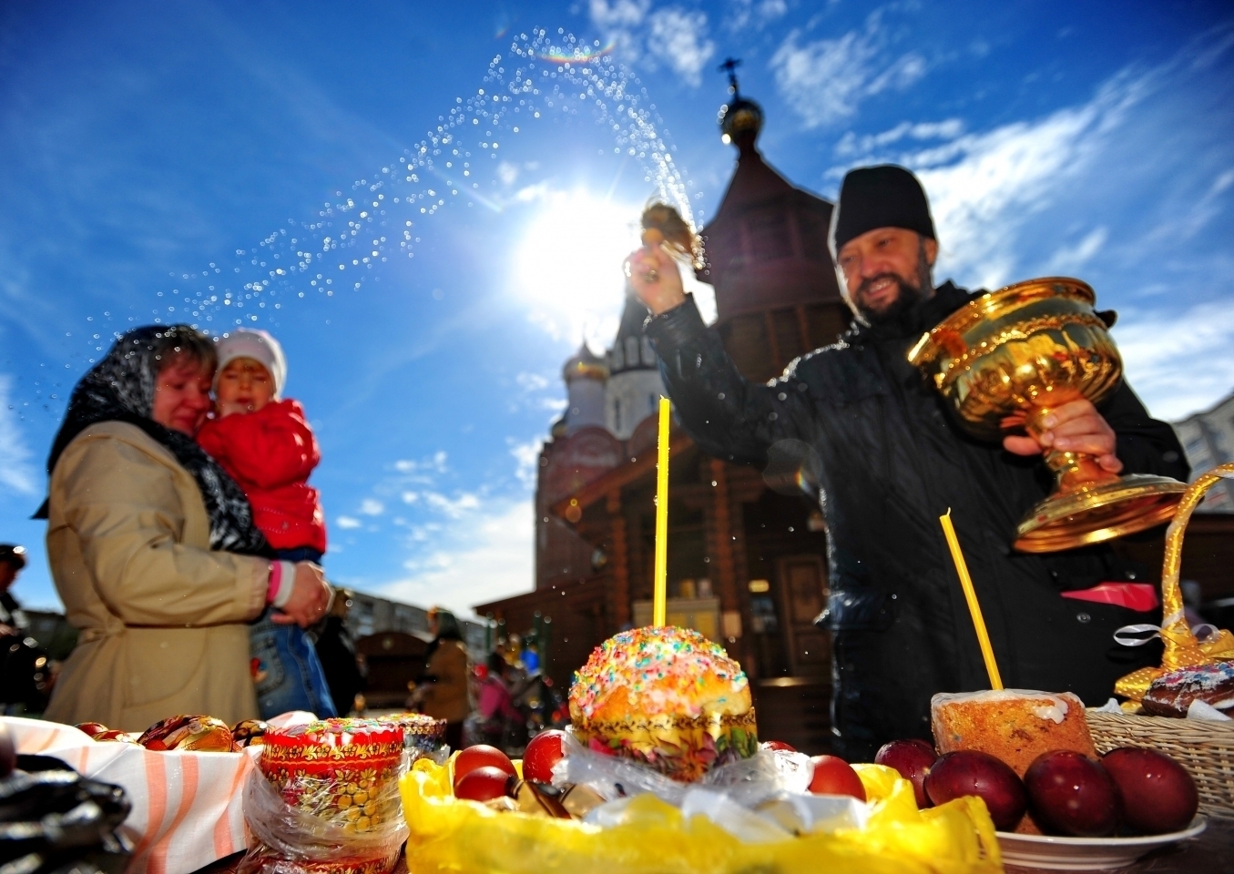 Фото празднования пасхи в россии