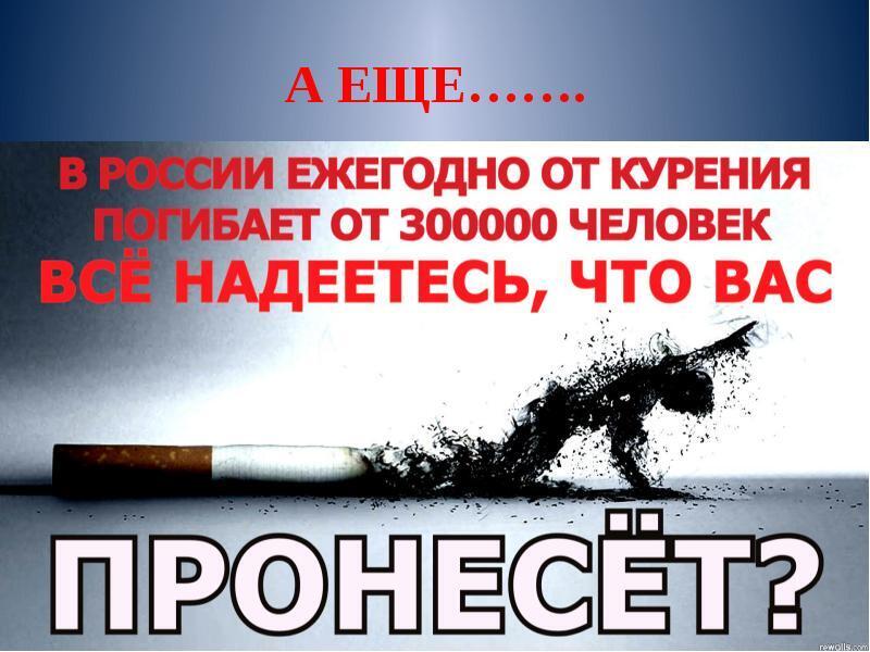 О вреде курения