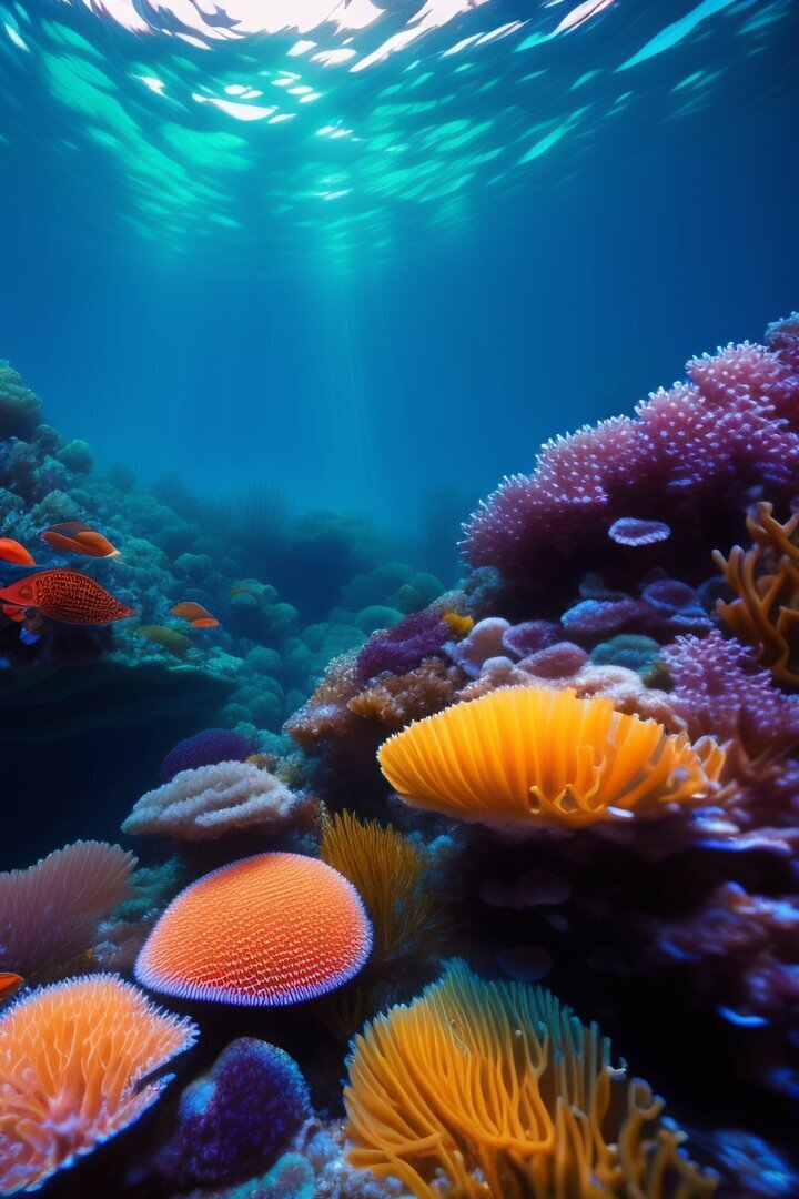 Станция разведения кораллов под водой