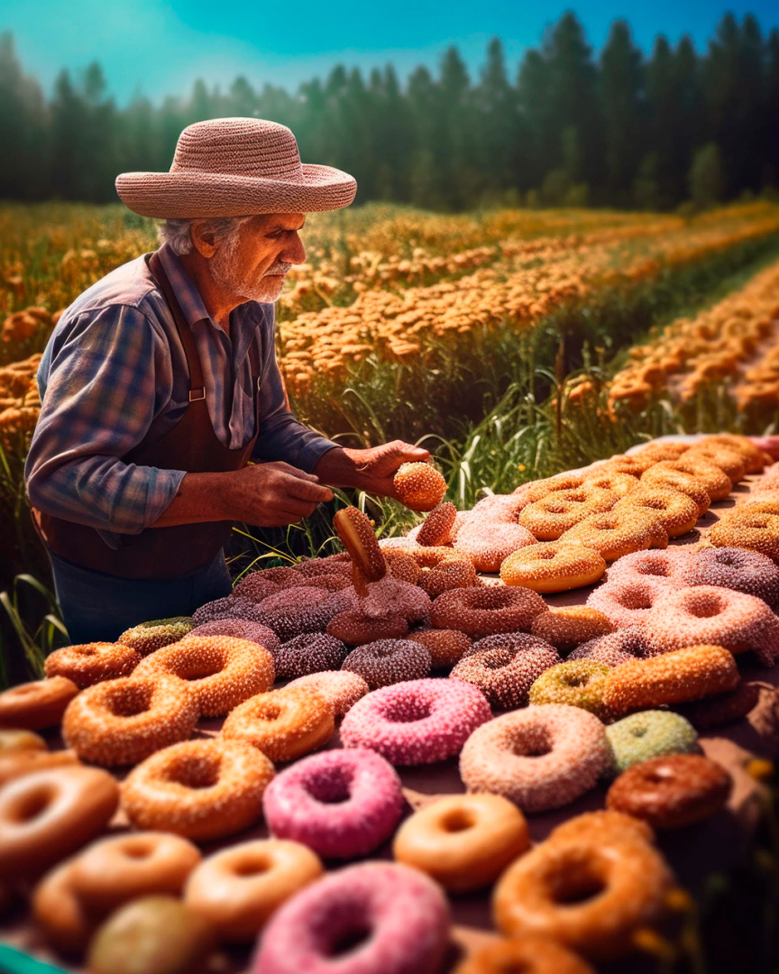 Пончиковые грядки, мармеладные реки и монетные поля - как нейросеть видит источник, откуда человек берет продукты