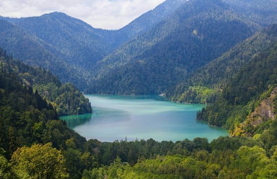 Немного о великолепии озера Рица