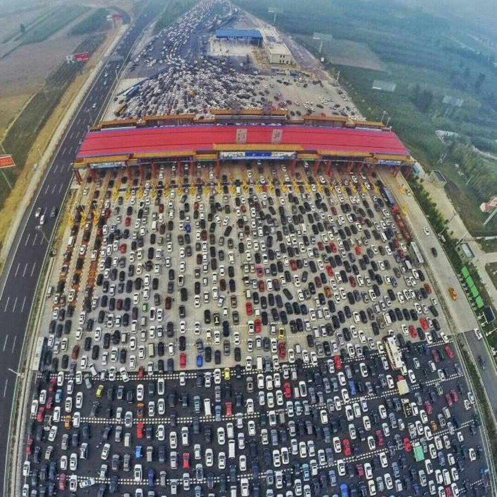 40 полосное шоссе в китае