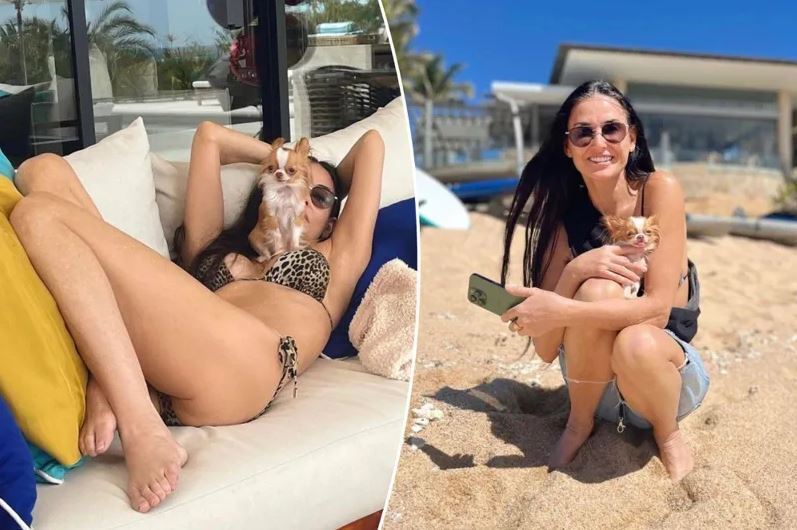 60-летняя Деми Мур в купальнике — идеальные формы голливудской звезды и восхищенные поклонники (фото)