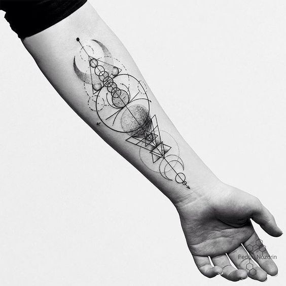 Различные типы стилей и рисунков татуировки.