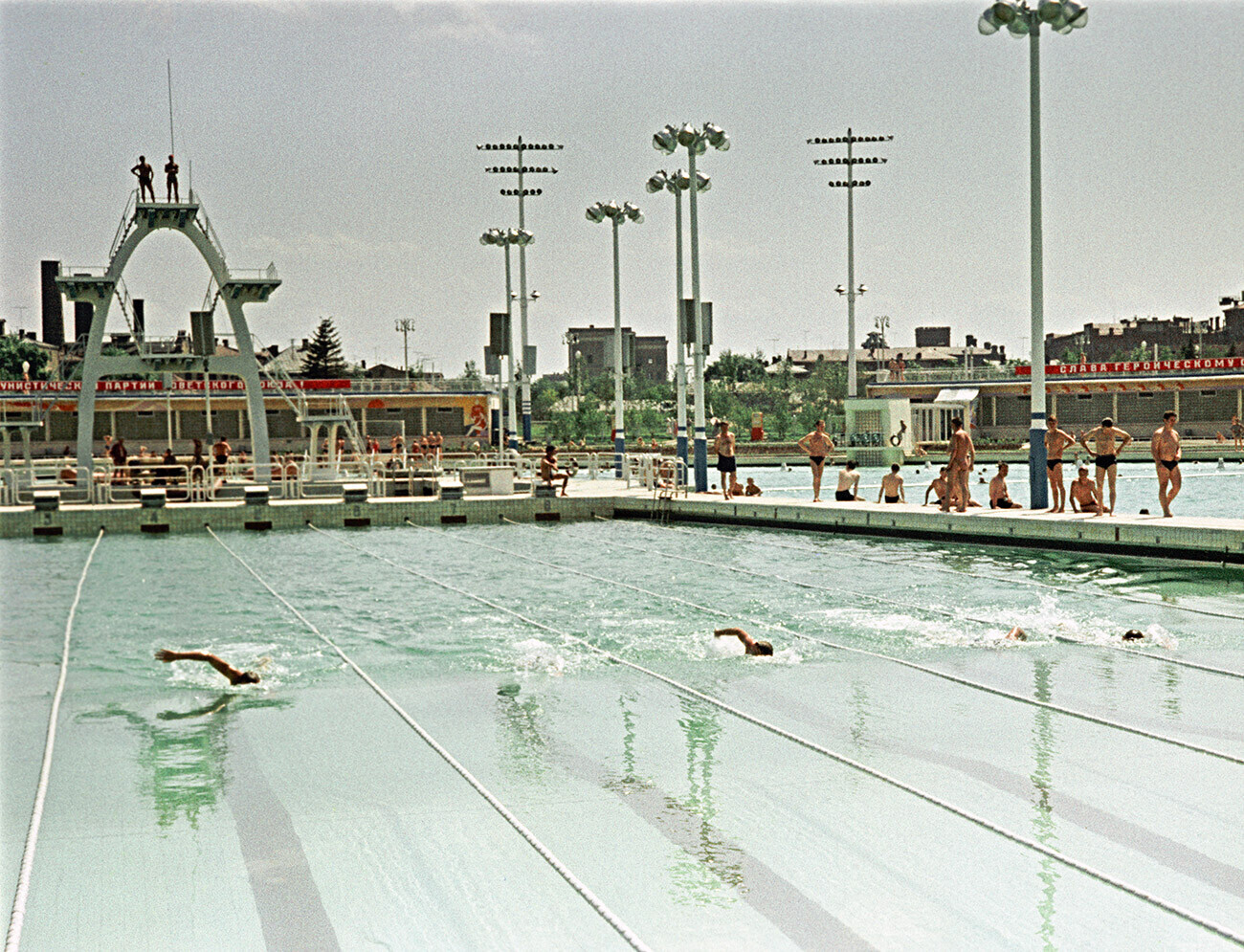 Открытый бассейн Москва СССР