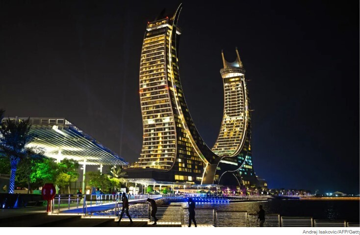 Внутри катарского "города будущего".