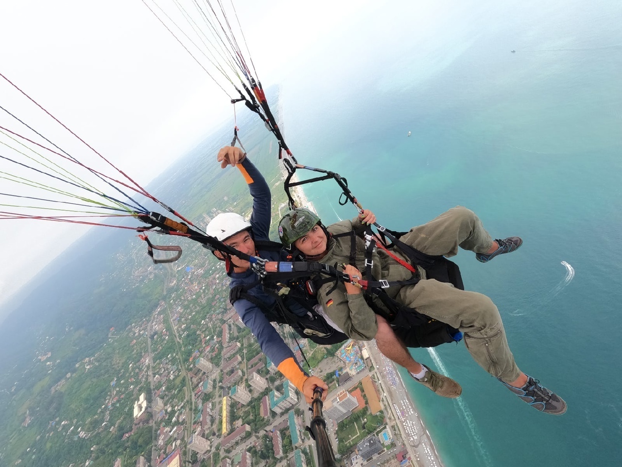 Полет на параплане в Абхазии