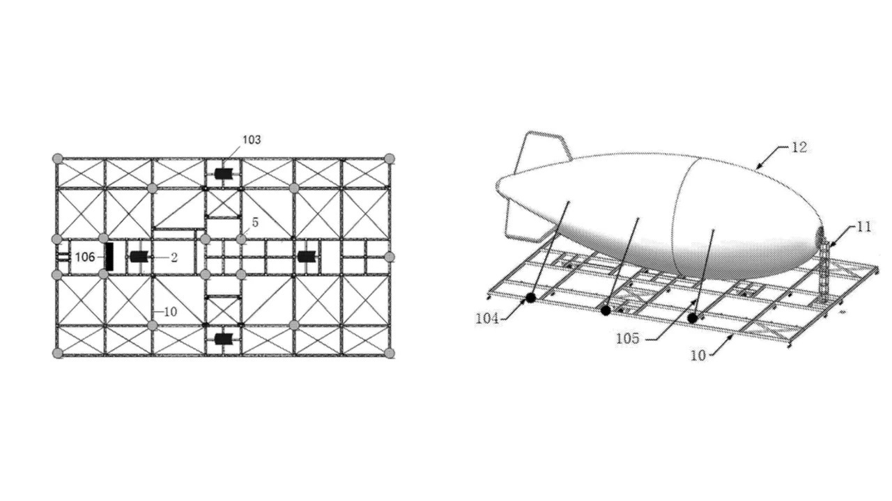 Невиданный ранее китайский военный дирижабль запечатлен на спутниковых снимках удаленной базы в пустыне