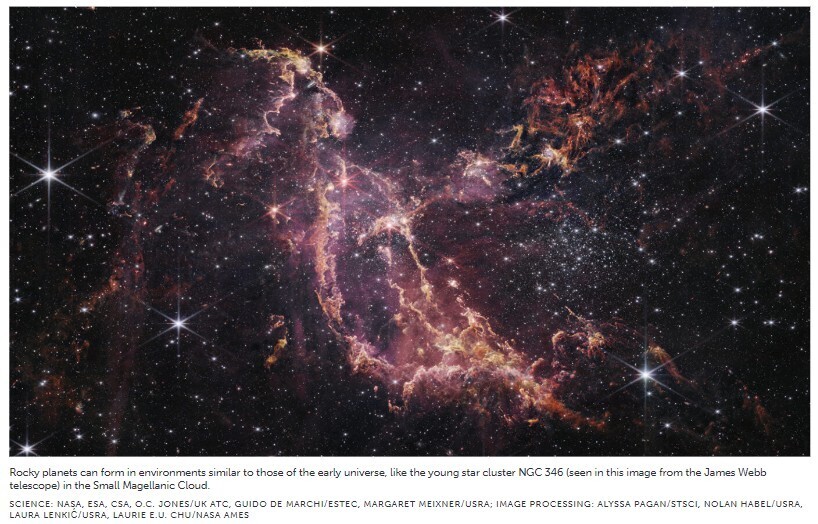 Скалистые планеты могли образоваться в ранней Вселенной
