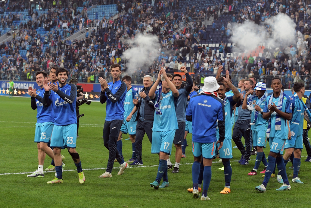 Зенит - десятикратный чемпион России