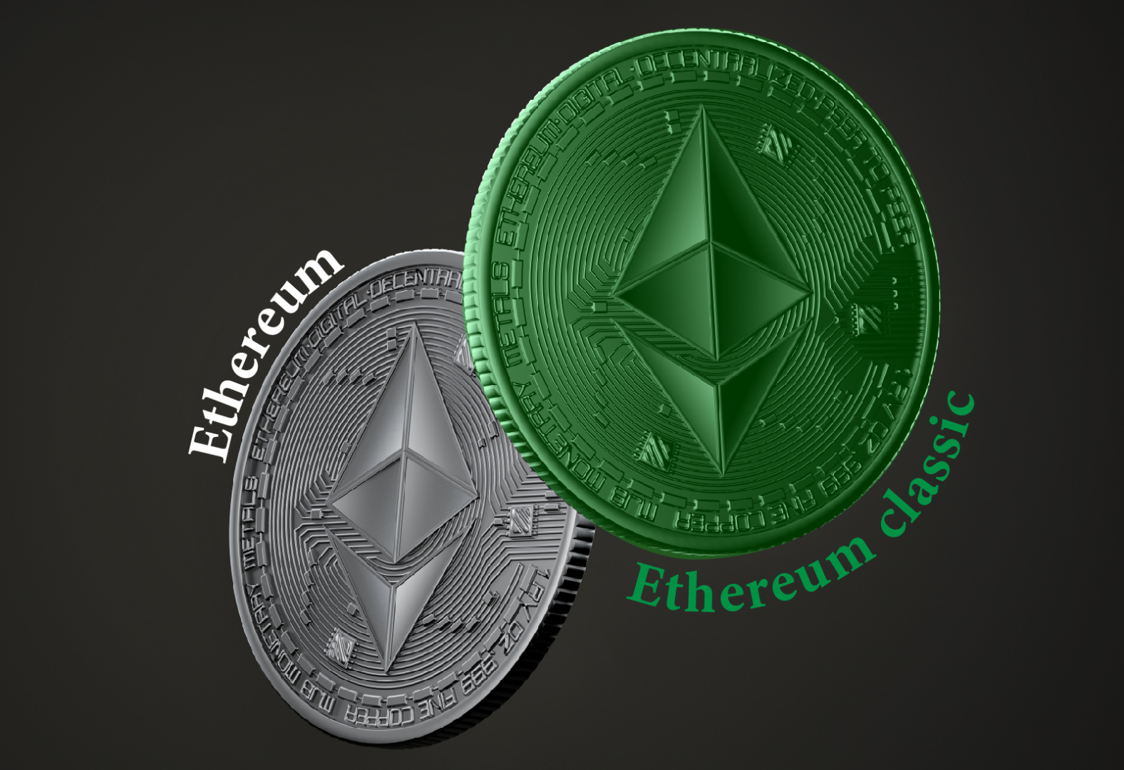 Эфир классики эфир. Ethereum Classic криптовалюта. ETH И ETH Classic. Эфир Классик монета. Эфириум монета арт.