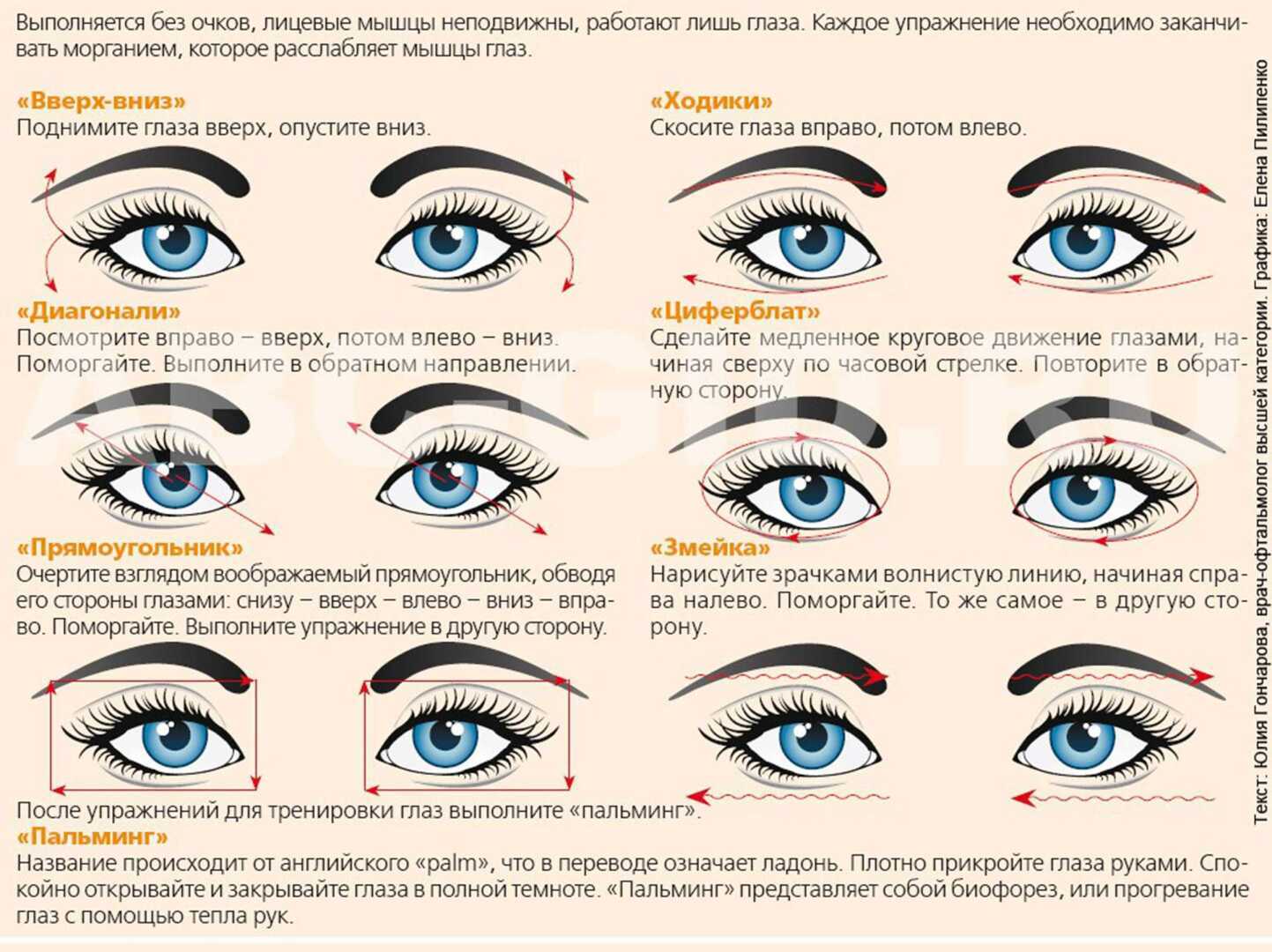5 простых упражнений, которые помогут улучшить ваше зрение.