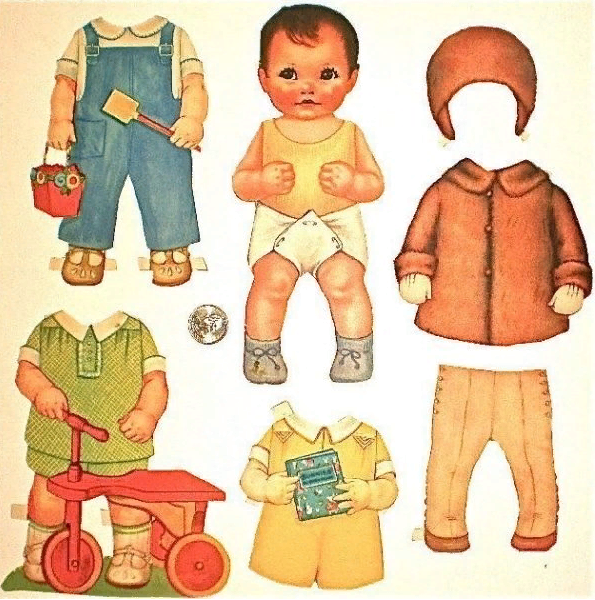 Незабываемая игровая классика: куклы из бумаги для девочек в Советском Союзе