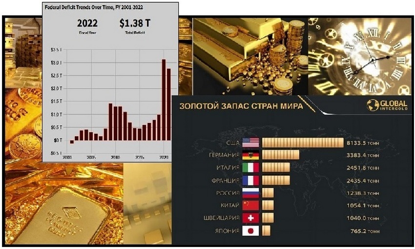 Всё золото мира меньше американского госдолга