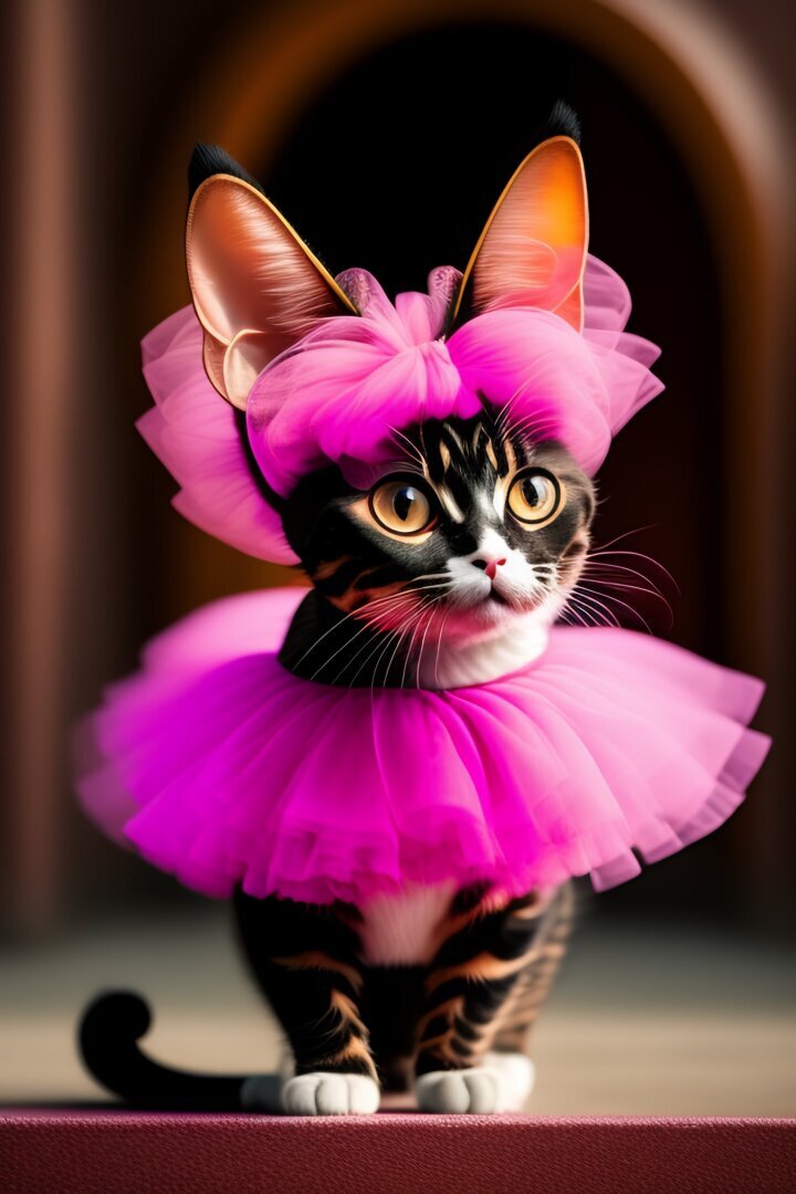 История про котенка в розовом