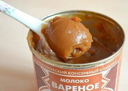 Вкус детства - сгущенка.