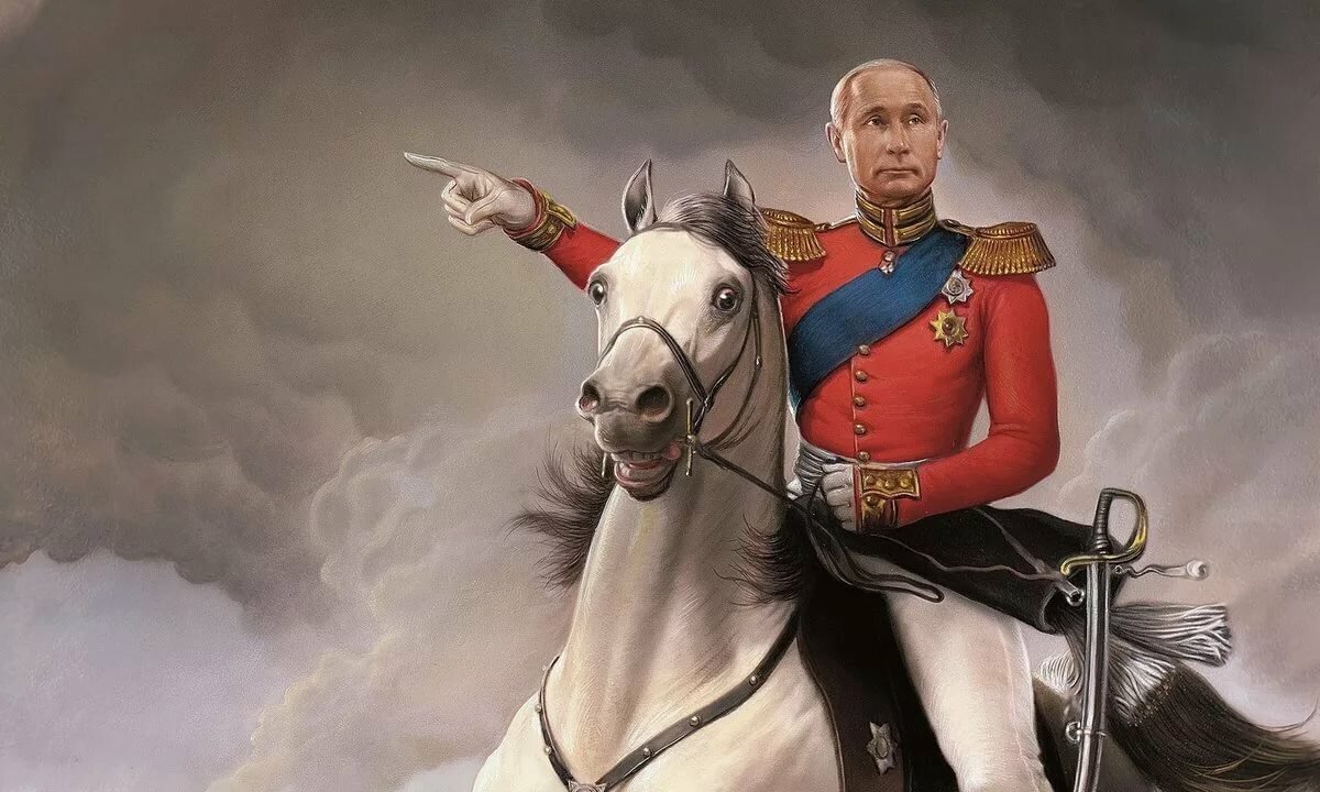Путин на белом коне