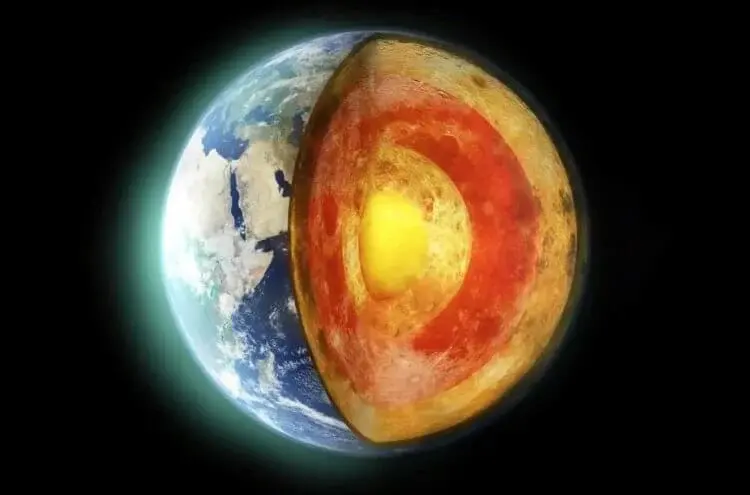 Почему ядро Земли горячее Солнца, но не плавится и остается твердым.