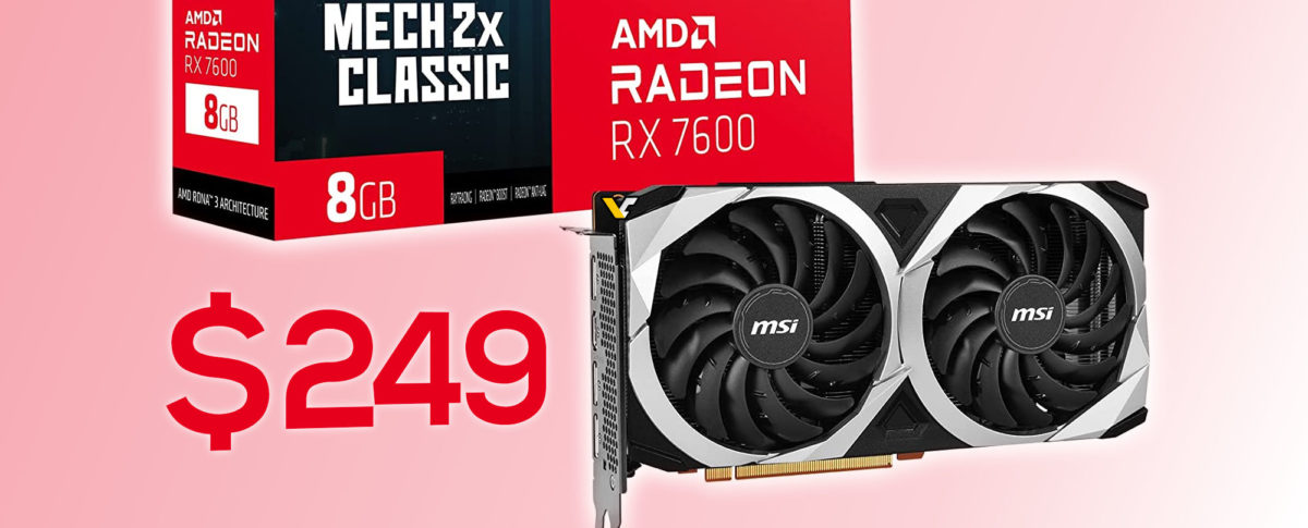 AMD Radeon RX 7600 подешевела до 9