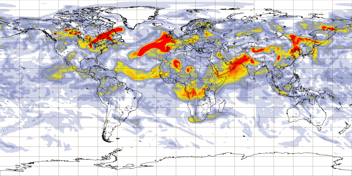 Столб дыма от канадских лесных пожаров достигает Европы.