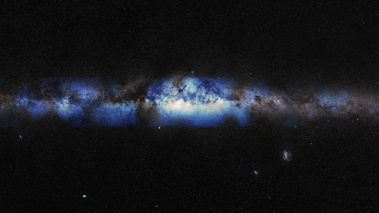 Обсерватория в Антарктиде показывает «призрачный» новый портрет Млечного Пути