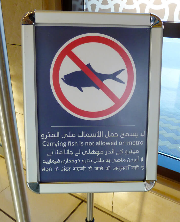 Рыбу в метро не перевозят