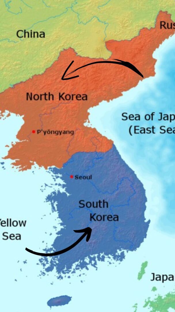 Корея когда разделились северная. Раскол Кореи. Разделение Кореи на Северную и Южную. Корея до разделения. Когда разделилась Корея.