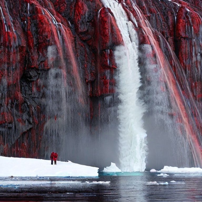 Кровавые водопады внезапно появились на континенте Антарктида. Вызвали переполох. Неужели - признаки апокалипсиса. Ученые пытаются разобраться.