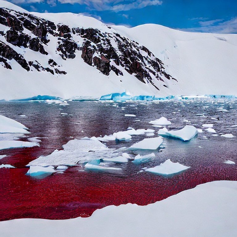 Кровавые водопады внезапно появились на континенте Антарктида. Вызвали переполох. Неужели - признаки апокалипсиса. Ученые пытаются разобраться.