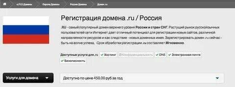 Регистрация первого российского домена