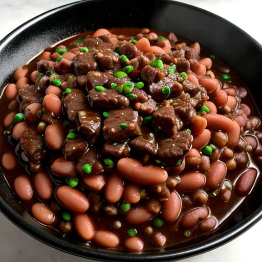 "Овощное рагу с фаршем и фасолью: изысканный вкус и простота приготовления!"