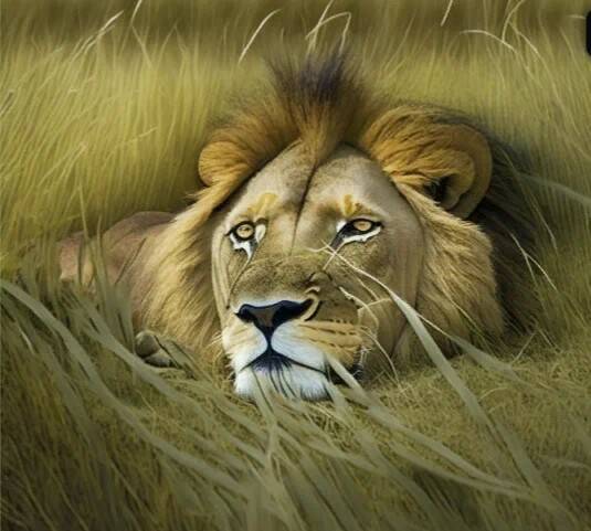 Басня о травоядном льве с моралью