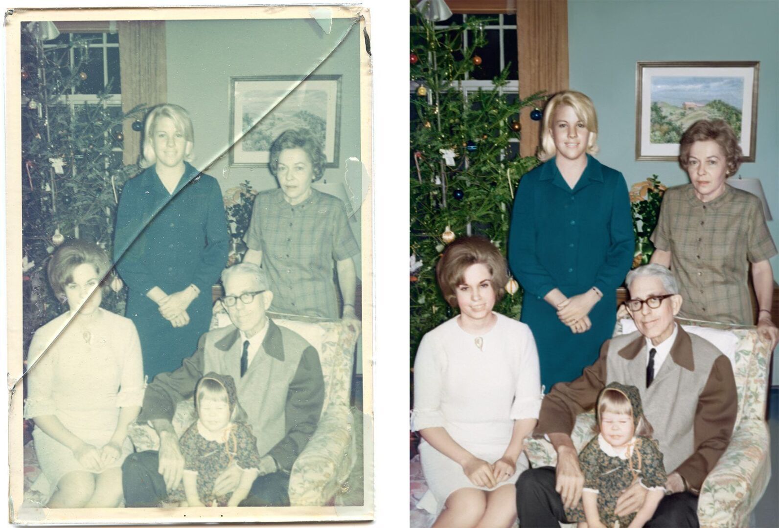 Дорога Старая Семейная Фотография? Как восстановить? Онлайн. Бесплатно!!!