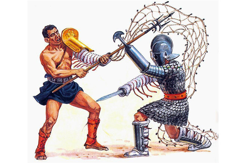 === Подвиги Римских гладиаторов. Спартак и Красс - великие воины далёкого прошлого . ===