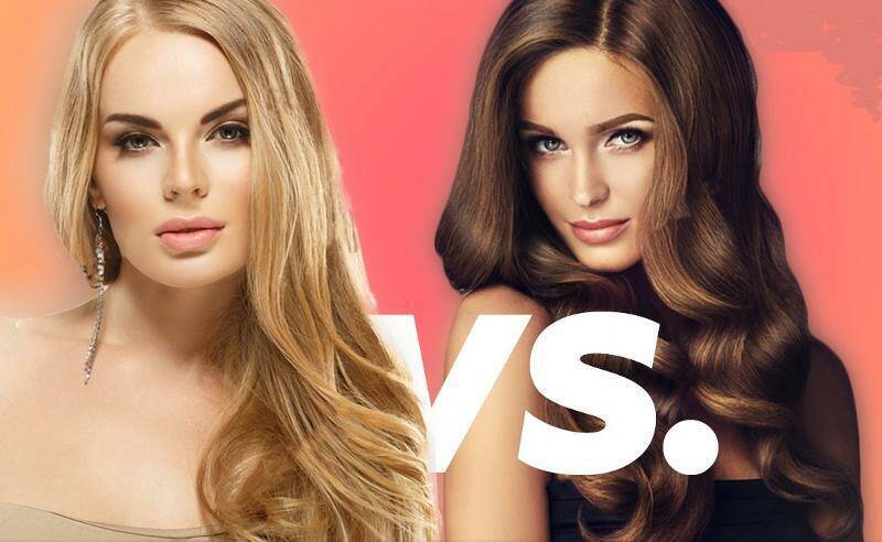 Блондинка VS брюнетка