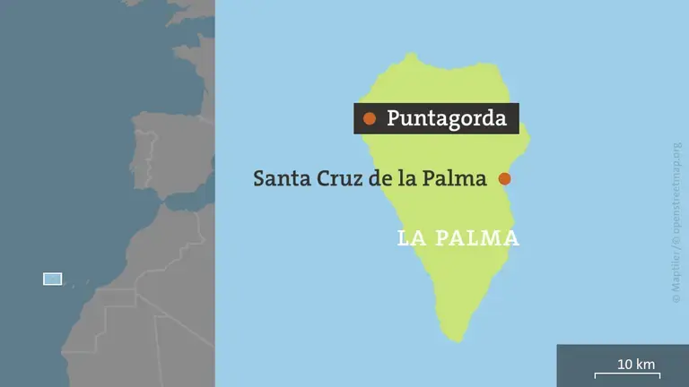 На курортном острове Ла-Пальма сгорело 4500 гектаров земли