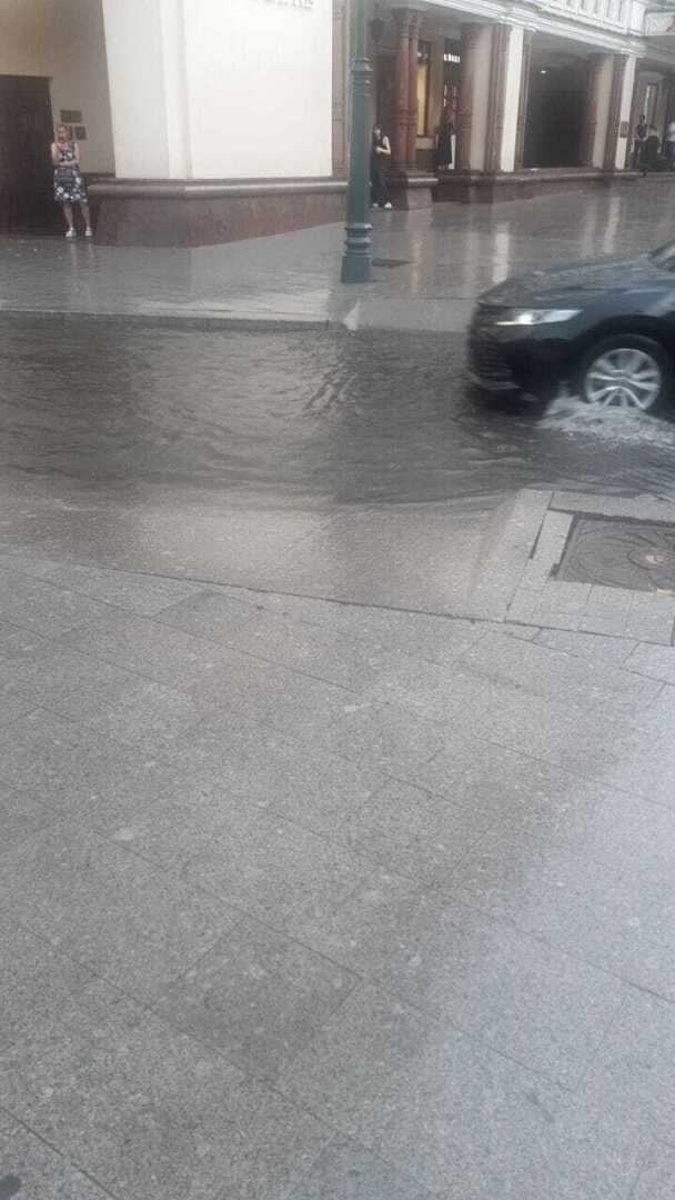 Последствия ливня в центре Москвы 18 июля 2023