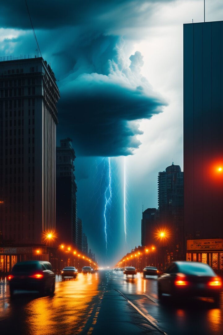 Страшное явление во время большого дождя