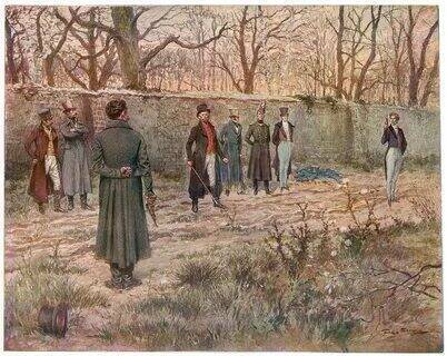 История дуэлей в России.