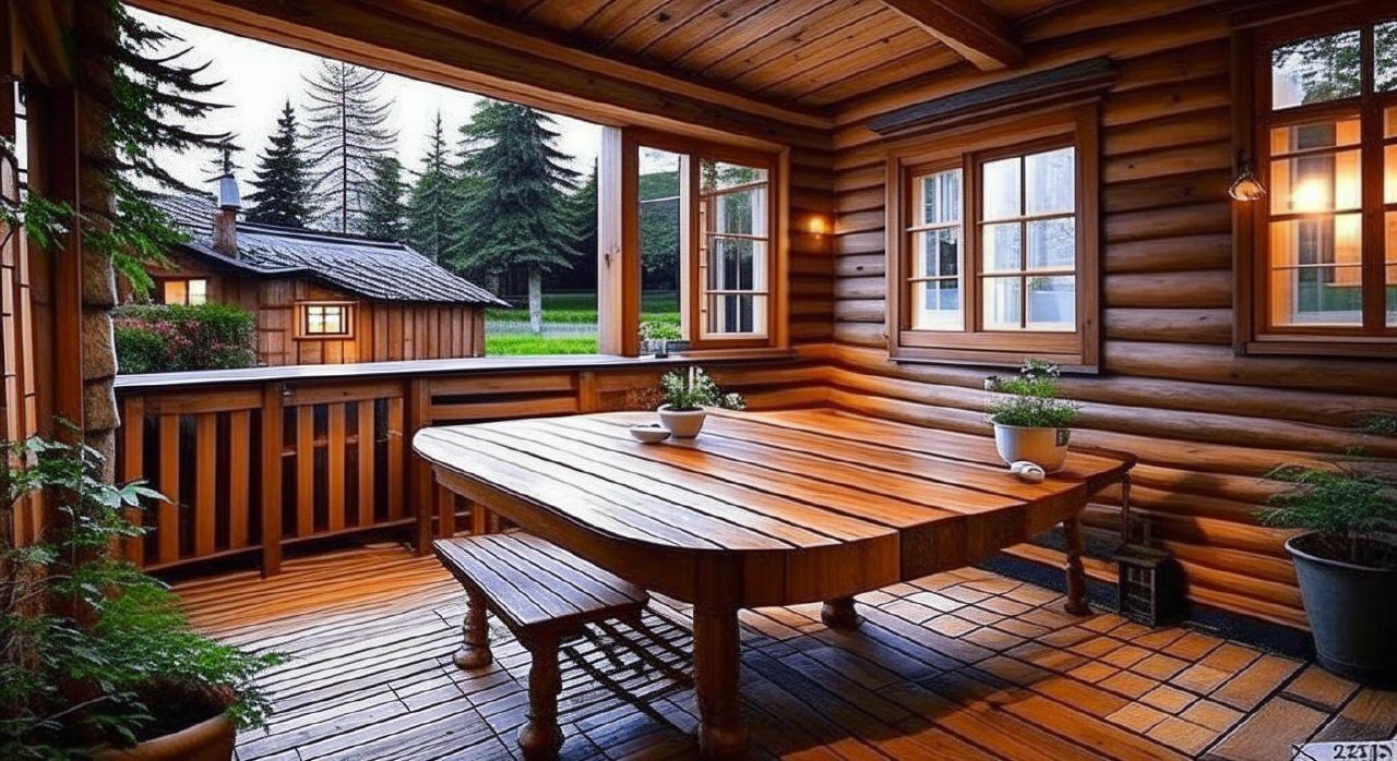 "Органическое великолепие: дизайн деревянной бани на даче"