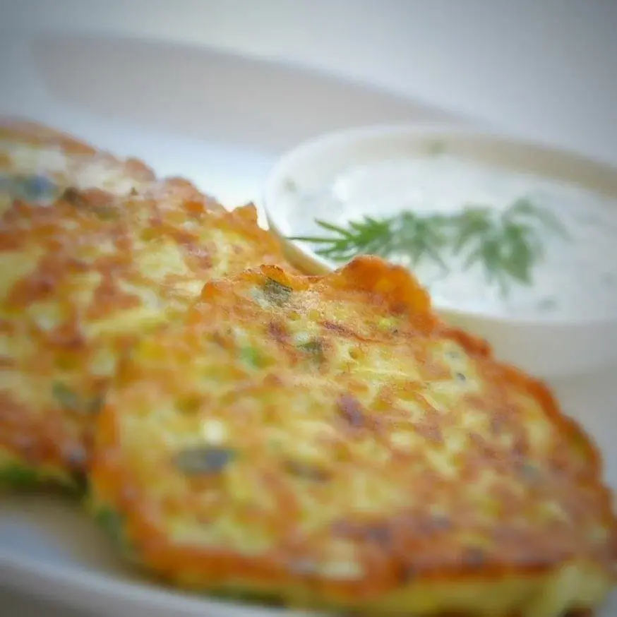 Оладьи с начинкой из банана