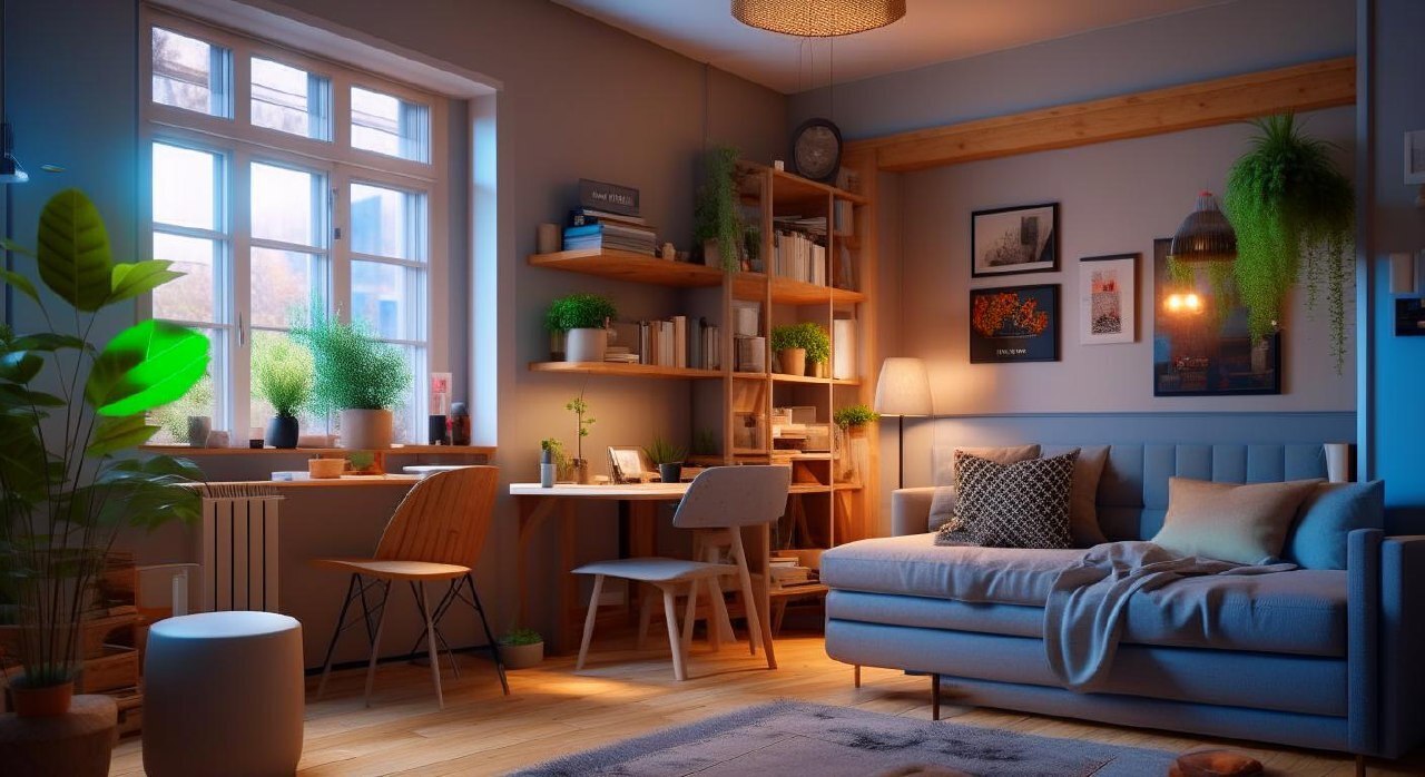 Размер не имеет значения: Как создать уютный и функциональный дизайн в маленькой студии